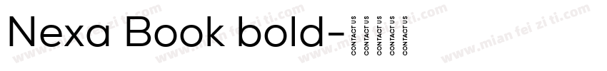 Nexa Book bold字体转换